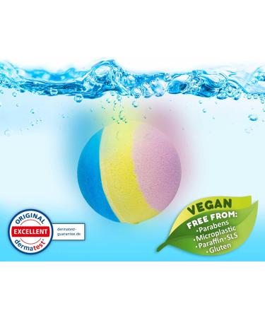 Inkee Rainbow Bath Bombs 3-Pack | Fragrant Kids Bath Time with Almond Oil & Colorful Layers - Buy Online on SooperMarket.com