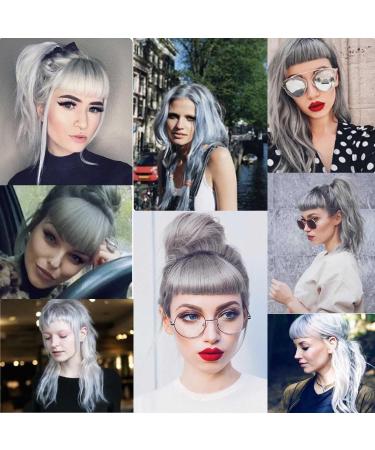 12 Pcs Colored Hair Extensions Colorful Clip in Hair Extensions 22 inch Synthetic Straight Hair Extensions for Kids Girls Women Neutral - Buy Online on SooperMarket.com