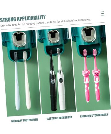 Alipis Automatic Toothpaste Dispenser & Toothbrush Holder - Wall-Mounted Toothpaste Press for Easy Squeezing - Ideal for Home & Travel - Buy Online on SooperMarket.com