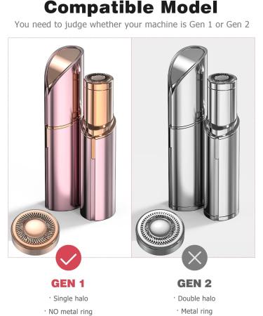 4PCS Mellbree Replacement Heads for Finishing Touch Flawless Facial Hair Remover - Rose Gold - Buy Online on SooperMarket.com