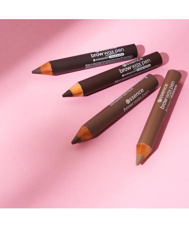 Essence Brow Wax Pen No. 03 Medium Brown - Nourishing & Defining Eyebrows | Vegan Microplastic & Nanoparticle Free - 1.2g - Buy Online on SooperMarket.com