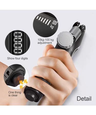 Adjustable Hand Trainer & Finger Trainer 10kg-100kg - Forearm Expander with Counting Function & Non-Slip Handle | Griffpower Fitness Device - Buy Online on SooperMarket.com