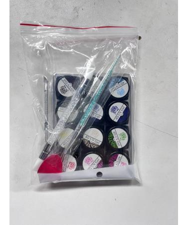 Kalolary Sculpture Carved Nail Gel Set - 12 Colors Gel Polish with Sculpture Pen, Cuticle Pusher, and Carving Brush - Buy Online on SooperMarket.com
