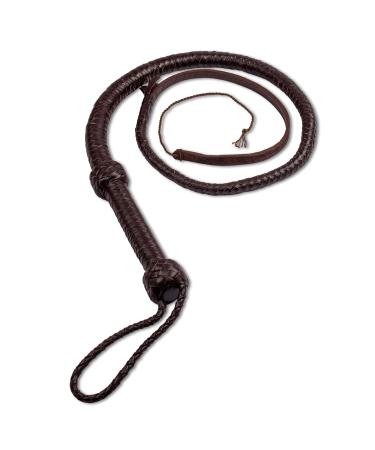 HADZAM Indiana Jones Whip 10FT 12 Plaits Made of Real Cow Hide Leather Rope core BullWhip Many Colors. 10FT BROWN