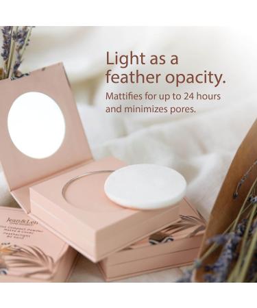 Jean & Len 2in1 Compact Powder Matte & Cover 01 Ivory - Vegan Paraben-Free Lightweight Face Powder for Perfect Skin Tone - 10g - Buy Online on SooperMarket.com