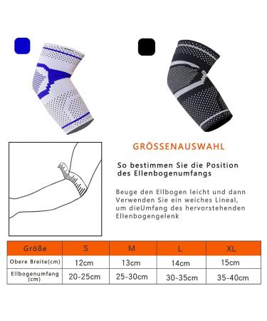 GIRYES Elbow Support Sleeve 2 Piece Set for Tennis & Golfer's Elbow - Compression Brace for Arthritis, Tendonitis & Joint Pain - Moisture-Wicking, Non-Slip Design (Black, S) - Buy Online on SooperMarket.com