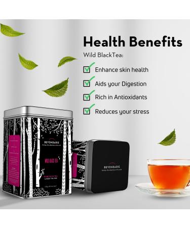 BEYONDARIE Black Tea | Tea Leaves - 100g | Instant Tea | Black Leaf Tea | Detox Tea | Loose Leaves Black Tea | Long Leaf Black Tea| Wild Black Tea | 40 Tea Cup - Buy Online on SooperMarket.com