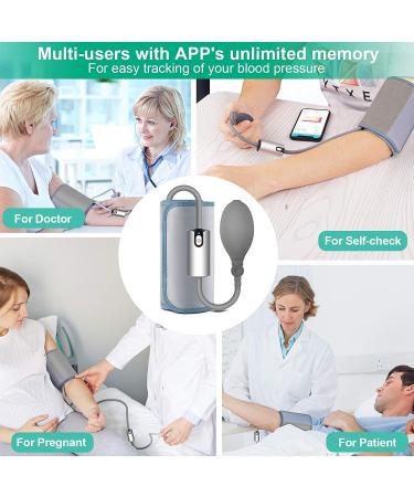Bluetooth Upper Arm BP Monitor with Pulse Rate Monitoring - iOS & Android Compatible | Wellue Blood Pressure Monitor for Home Use - Buy Online on SooperMarket.com