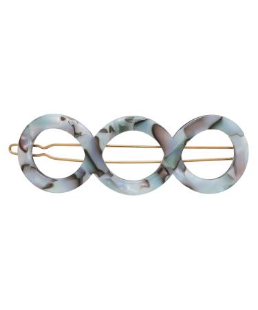 France Luxe Triple Circle Tige Boule Barrette - South Sea