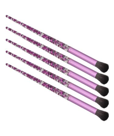 5-Piece Purple Handles Makeup Brushes Set - Eye Shadow & Concealer Beauty Tools for Flawless Makeup - Buy Online on SooperMarket.com