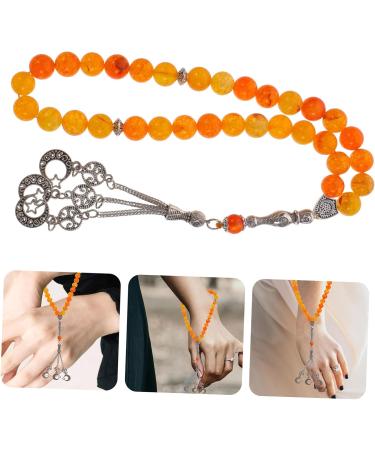 EXCEART 1 String 33 beads bracelet chinese bracelet buddhist prayer beads bracelet for women China Miss gem As Shown 1X1.5X31.5CM - Buy Online on SooperMarket.com