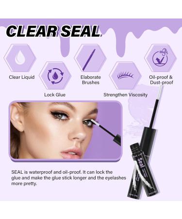 Buy Lash Bond and Seal Waterproof 10ML - Super Strong Black Lash Glue for Cluster Lashes | 72-Hour Hold | International Shipping - Buy Online on SooperMarket.com
