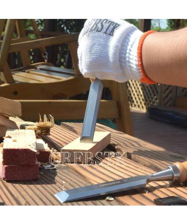 GREBSTK 4 Piece Wood Chisel Set Sturdy CR-V Steel Chisel Beech Handle Woodworking Tools with Oxford Bag 2chisel - Buy Online on SooperMarket.com