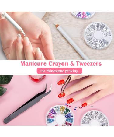 40-Piece Nail Art Decoration Set | Brushes Foil Stickers & More | Perfect for Manicure Enthusiasts | International Shipping Available - Buy Online on SooperMarket.com