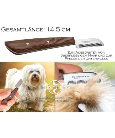 Premium Trimmeters Set for Dogs & Cats | 2-Part Fur Care Comb & Stainless Steel Undercoat Knife - Buy Online on SooperMarket.com