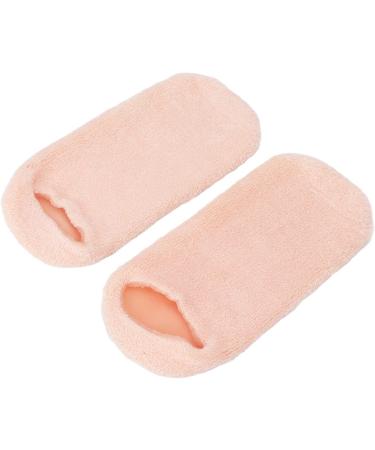 Moisture Socks for Rough Skin - Soft Gel Spa Socks - 2 Pack Essential Oil Design - Pink Moisturizing Socks for At Home Care - Buy Online on SooperMarket.com