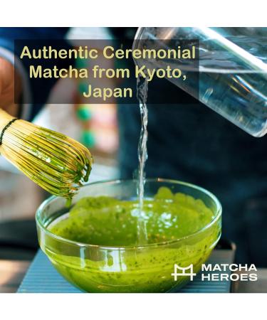 Premium Ceremonial Grade Matcha Green Tea Powder | Delicate Rich Flavor | Kyoto, Japan | 30g Sealed Tin - Buy Online on SooperMarket.com