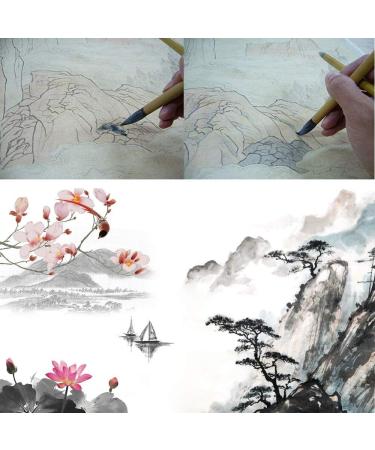 Juedi Chinese Calligraphy Brush Set - Pack of 5 | Ideal for Watercolor, Sumi Drawing, and Writing - Buy Online on SooperMarket.com