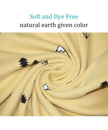 YANWANG 100% Cotton Baby Pajamas Set | Long Sleeve Sleepwear (1-2 Years) Yellow-Tree - Buy Online on SooperMarket.com