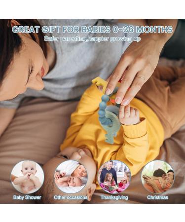 BPA-Free Baby Bite Ring Toy Keys | Teething Aid for Babies 3+ Months | Blue Bite Ring - Buy Online on SooperMarket.com