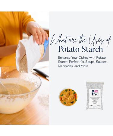 Premium Gluten-Free Potato Starch Powder - 250g Resealable Pouch - Buy Online on SooperMarket.com
