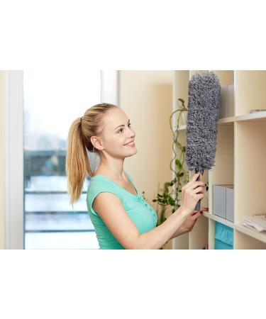 30ft High Reach Duster Kit with Extension Pole - Window Washer, Squeegee, Cobweb & Fan Blade Dusters - Telescopic Cleaning Set for High Ceilings - Buy Online on SooperMarket.com