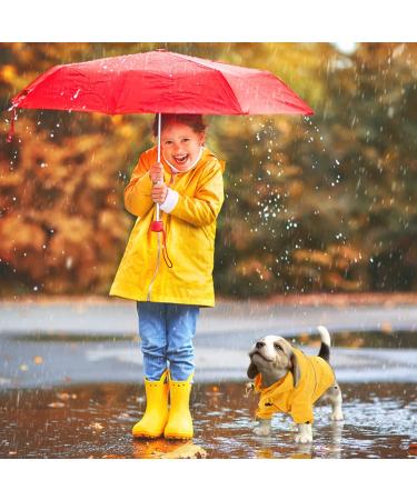 FUAMEY Dog Rain Coat | Lightweight Waterproof Rain Jacket with Transparent Brim | Reflective Dog Rain Poncho | Leash Hole | Yellow Slicker Raincoat for Small Medium Dogs Cats | Large Breed (14-23lb) - Buy Online on SooperMarket.com