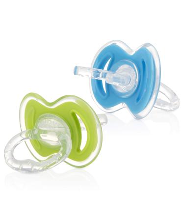 Nuby 2-Pack Gum-eez Pacifier Teethers Colors May Vary One Size (Pack of 1) Colors May Vary