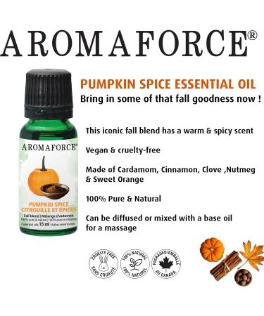 Aromaforce Pumpkin Spice Fall Blend 100% Pure & Natural 15mL - Buy Online on SooperMarket.com