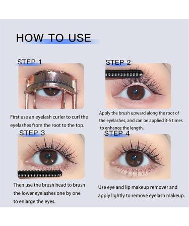 Lijieyou Curling Iron Mascara Curling Iron Mascara Washable Mascara Makeup Extra Slim Metal Mascara Long Lasting Waterproof and Sweatproof Mascar (Color : Brown) - Buy Online on SooperMarket.com