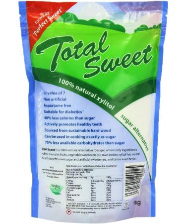 Total Sweet Natural Xylitol 1kg - Buy Online on SooperMarket.com