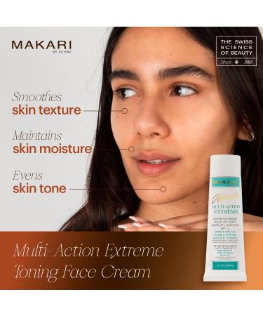 Makari Naturalle Multi-Action Brightening Cream - Extreme Moisturizer for Dark Spots Blemishes & Sensitive Skin | 1.7 oz | Sun Protection & Skin Softening - Buy Online on SooperMarket.com