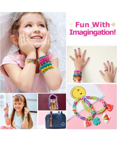 2000+ Rubber Band Bracelet Kit | Loom Bracelet Making Set for Kids | Refill Loom Set with Rubber Bands | Bracelet Making Kit - Buy Online on SooperMarket.com