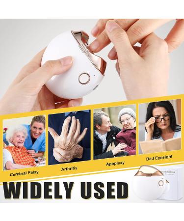 Rechargeable Automatic Electric Nail Clipper for Safe Fingernail Trimming - Ideal Gift for Caregivers and Elderly - White - Buy Online on SooperMarket.com