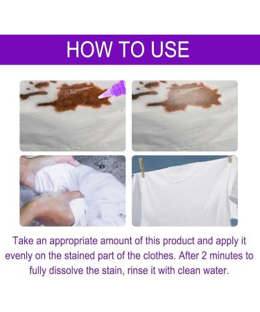 Symmetry Stain Remover | Graceiful Active Enzyme Laundry Stain Remover - Purple Bottle 2PCS | Best Stain Solution for White Shirts - Buy Online on SooperMarket.com