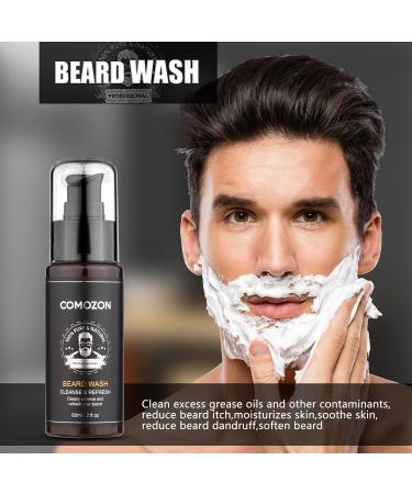 Beard Grooming Kit for Men - Beard Growth Set with Oil, Shampoo, Balm, Comb, Brush, Scissors - Best Men's Beard Gifts with Menthol - Buy Online on SooperMarket.com