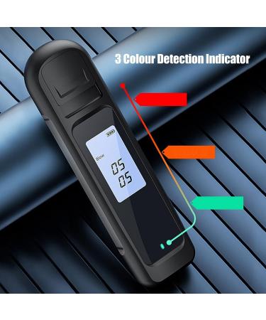 Cryfokt Portable Breathalyzer | 0-0.19% BAC | Rechargeable & Smart | Digital Display & LED Indicator | Ideal for Personal & Professional Use - Buy Online on SooperMarket.com