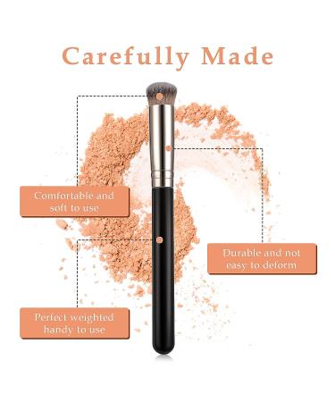 WLLHYF Concealer Brush Foundation Brush Eye Mini Angled Flat Top Kabuki Nose Contour Brush - Long Makeup Tool - Buy Online on SooperMarket.com