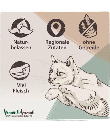 Venandi Animal Premium Wet Cat Food Trial Pack IV - Grain-Free Extra Meat Mix 6 x 200g - Buy Online on SooperMarket.com