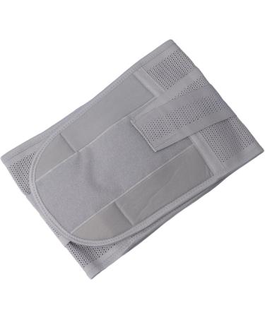 XL Gray Elastic Back Bandage - Adjustable & Breathable Lumbar Support for Lower Back Pain Relief | Ideal for Sports & Daily Use - International Shipping Available - Buy Online on SooperMarket.com