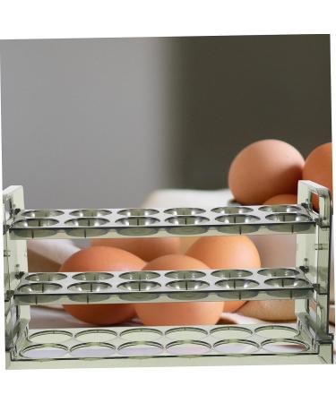 COOLHIYA Egg Cartons Egg Carton Eggs Fridge Door Egg Holder Egg Holder for Fridge Door Egg Stand Storage Box Side Door Green 31.00X17.50X10.50CM - Buy Online on SooperMarket.com