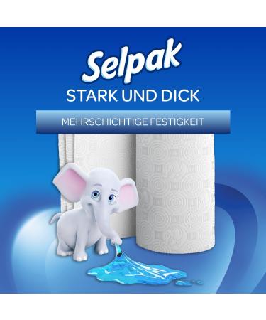 Selpak 100% Pure Cellulose Kitchen Roll 48 Rolls (3-Layer 3840 Sheets) Moisture-Resistant & Dermatologically Tested Paper Towels for Your Home - Buy Online on SooperMarket.com