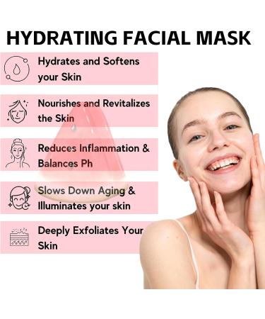 Watermelon Pink Glow Sleeping Mask Watermelon Overnight Face Masks Skincare Anti-Aging Hydrating Facial Mask with AHA Hyaluronic Acid Niacinamide for Smooth Glowing Even Toned Skin Care 50ml - Buy Online on SooperMarket.com