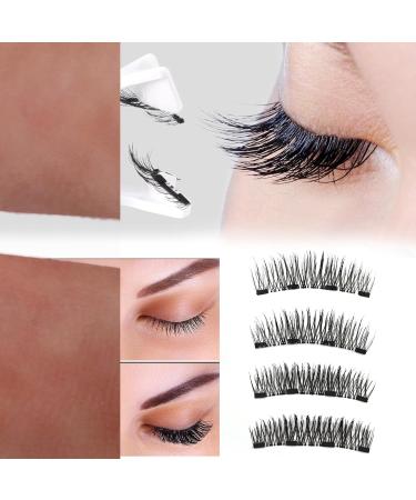 Teksome Magnetic Lashes Kit Natural Look Magnetic Lashes With Clip Natural Look Magnetic Lashes Magnetic Fake Lashes For Easy Application - Buy Online on SooperMarket.com
