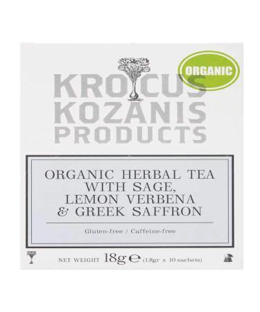 Krocus Kozanis Organic Herbal Tea (Sage Lemon Verbena & Greek Saffron)