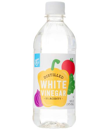 Amazon Brand - Happy Belly White Distilled Vinegar, Kosher, 16 Fl Oz (Packaging May Vary)