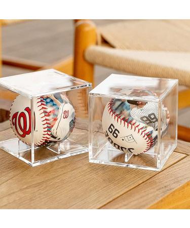 UV Protected Acrylic Baseball Display Case - Official Size Ball Holder - Memorabilia Storage Cube - Buy Online on SooperMarket.com