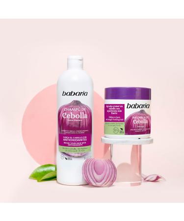 Babaria Onion Shampoo - No Smell No Tears - Purifying Antioxidant Improves Hair Growth Hydration & Shine - 23.66 oz - International Shipping Available - Buy Online on SooperMarket.com