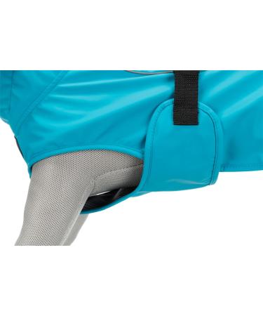Trixie Vimy Dog Raincoat L - Turquoise Waterproof Jacket with Reflective Elements Adjustable & Comfortable 50 cm - Buy Online on SooperMarket.com