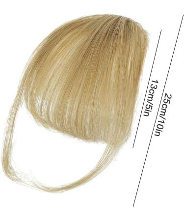 Dranng Bang Extensions Clip Human Hair French Bangs Clip on Fake Bangs Fringe Natural Color Fringe Hairpieces Stylish Neat Bangs Hair Extension for Girls Women gray gold - Buy Online on SooperMarket.com